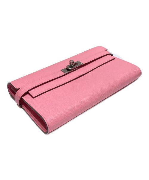 HERMES（エルメス）HERMES (エルメス) ケリーウォレット ロング ローズコンフェッティ サイズ:ロングの古着・服飾アイテム