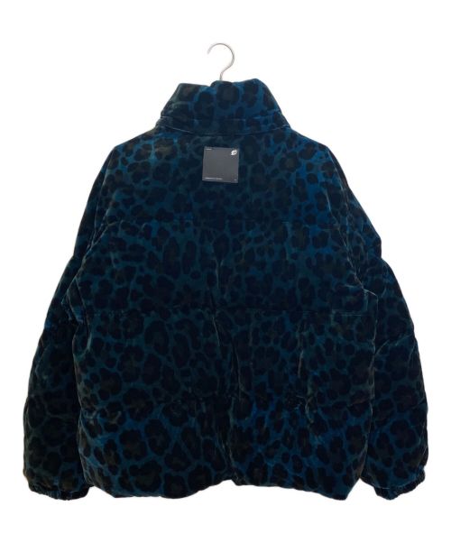 OAMC（オーエーエムシー）OAMC (オーエーエムシー) 23AW レオパード トレース ダウンジャケット ブルー×ブラウン サイズ:Lの古着・服飾アイテム