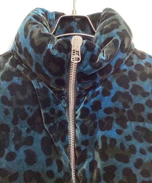OAMC（オーエーエムシー）OAMC (オーエーエムシー) 23AW レオパード トレース ダウンジャケット ブルー×ブラウン サイズ:Lの古着・服飾アイテム