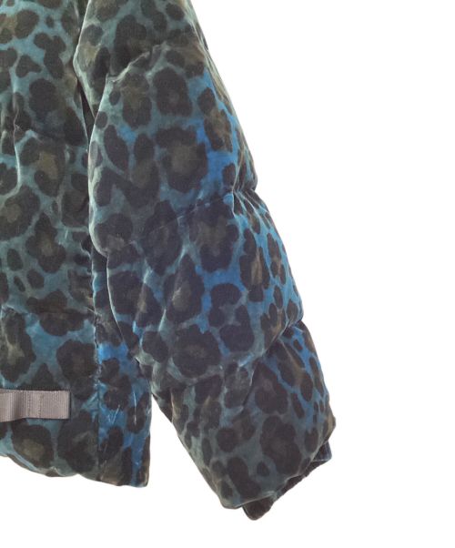OAMC（オーエーエムシー）OAMC (オーエーエムシー) 23AW レオパード トレース ダウンジャケット ブルー×ブラウン サイズ:Lの古着・服飾アイテム