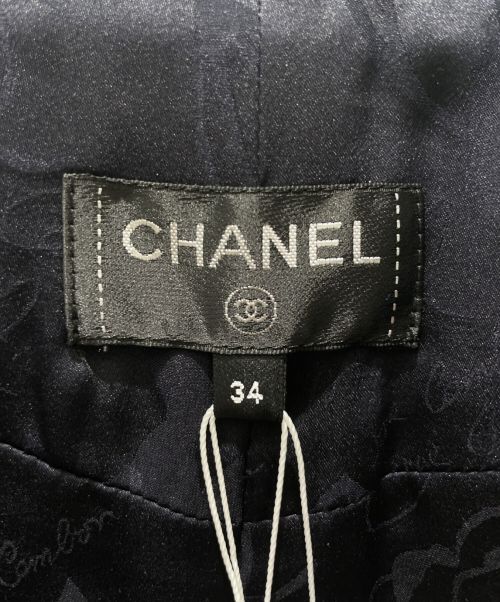 CHANEL（シャネル）CHANEL (シャネル) ウールタイトスカート ネイビー サイズ:34 未使用品の古着・服飾アイテム