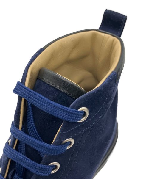 HERMES（エルメス）HERMES (エルメス) Hロゴワッペンスウェードスニーカー ネイビー×ブラック サイズ:36の古着・服飾アイテム
