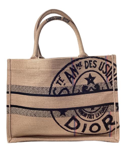 Christian Dior（クリスチャン ディオール）Christian Dior (クリスチャン ディオール) ブック トート　ミディアム ベージュの古着・服飾アイテム