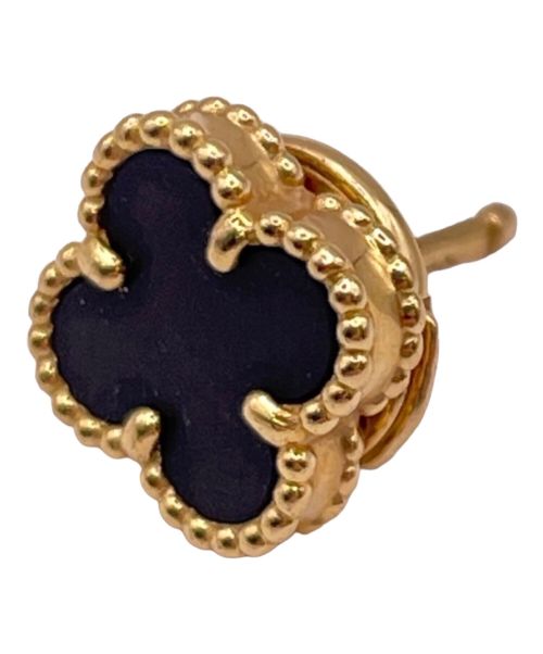 VAN CLEEF & ARPELS（ヴァンクリーフ＆アーペル）VAN CLEEF & ARPELS (ヴァンクリーフ＆アーペル) スウィート アルハンブラ ピアス オニキス サイズ:スウィートの古着・服飾アイテム