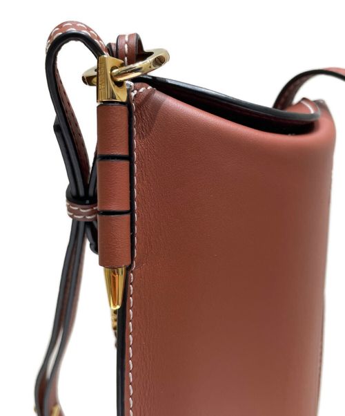 LOEWE（ロエベ）LOEWE (ロエベ) ゲートポケット ショルダー バッグ タン サイズ:-の古着・服飾アイテム
