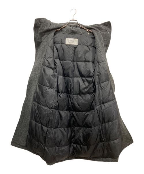 ami（アミ）ami (アミ) フーデッドコート グレー サイズ:52の古着・服飾アイテム
