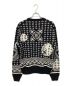 DOLCE & GABBANA (ドルチェ＆ガッバーナ) ペイズリー総柄ニット ブラック×ホワイト サイズ:50：50000円