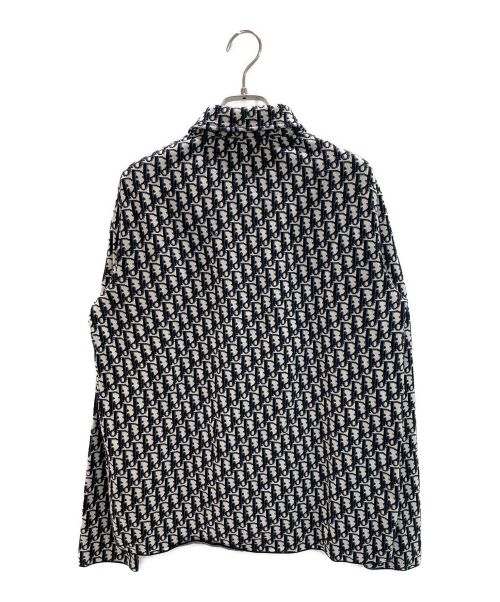 Dior（ディオール）Dior (ディオール) オブリーク総柄長袖シャツ ネイビー サイズ:Sの古着・服飾アイテム