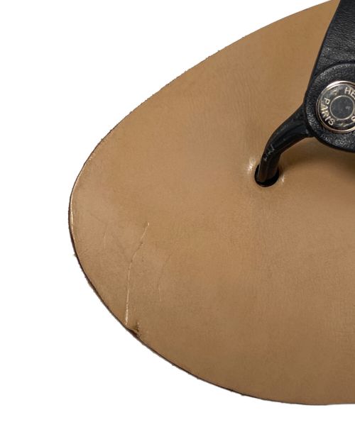 HERMES（エルメス）HERMES (エルメス) SANDALES ESTIVAL (エスティバルサンダル) ブラック×タン サイズ:40の古着・服飾アイテム