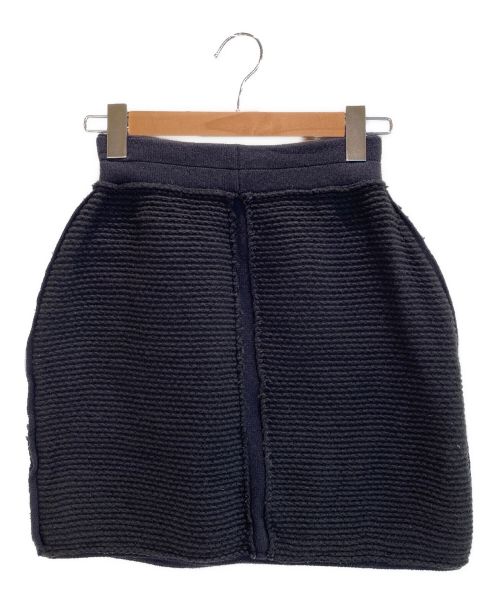 CHANEL（シャネル）CHANEL (シャネル) ニットスカート ネイビー サイズ:38の古着・服飾アイテム