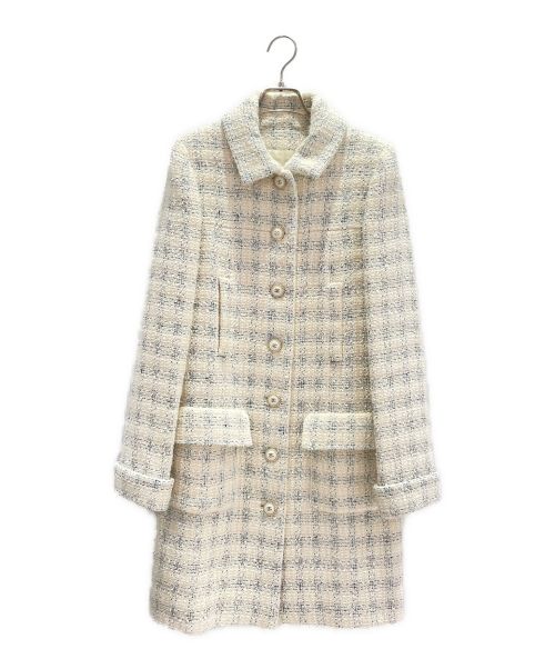 CHANEL（シャネル）CHANEL (シャネル) ココマークボタンロングコート アイボリー サイズ:34の古着・服飾アイテム