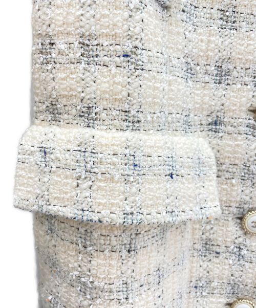 CHANEL（シャネル）CHANEL (シャネル) ココマークボタンロングコート アイボリー サイズ:34の古着・服飾アイテム