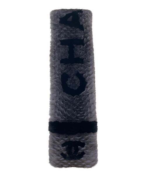 CHANEL（シャネル）CHANEL (シャネル) オリラグ ロゴ マフラー グレーの古着・服飾アイテム