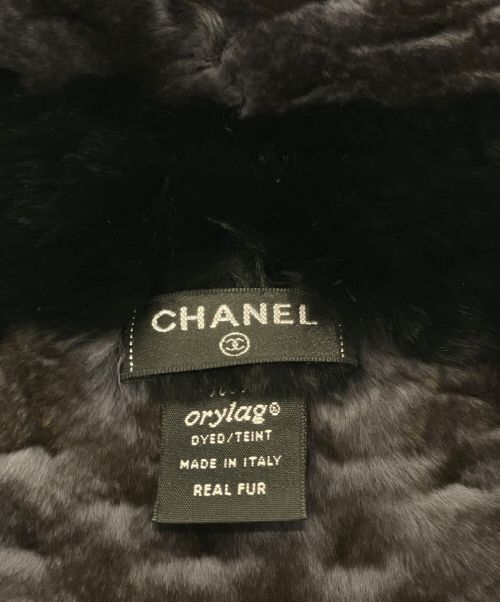 CHANEL（シャネル）CHANEL (シャネル) オリラグ ロゴ マフラー グレーの古着・服飾アイテム
