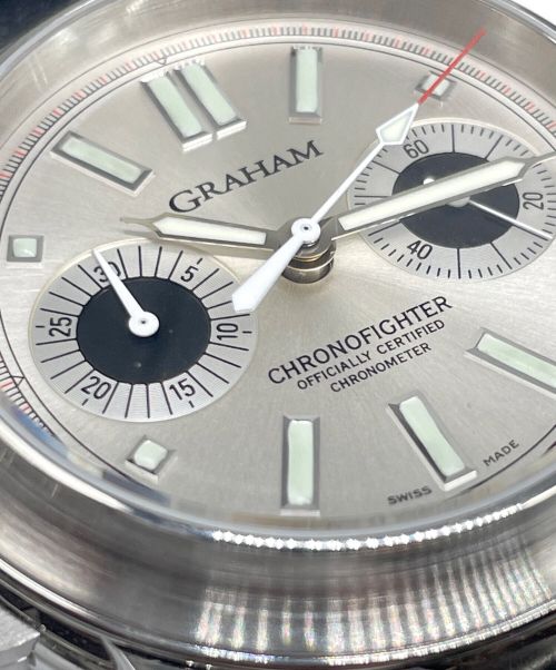 GRAHAM（グラハム）GRAHAM (グラハム) クロノファイター Ref.2CFAS シルバー文字盤 サイズ:43mmの古着・服飾アイテム