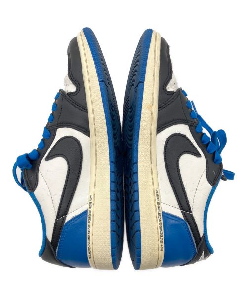 NIKE（ナイキ）NIKE (ナイキ) FRAGMENT (フラッグメント) Travis Scott (トラヴィス スコット) AIR JORDAN1 LOW OG SP/ジョーダン 1 レトロ ロー OG SP  アイボリー×ブルー サイズ:24㎝の古着・服飾アイテム