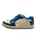 NIKE (ナイキ) FRAGMENT (フラッグメント) Travis Scott (トラヴィス スコット) AIR JORDAN1 LOW OG SP/ジョーダン 1 レトロ ロー OG SP  アイボリー×ブルー サイズ:24㎝：130000円