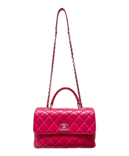 CHANEL（シャネル）CHANEL (シャネル) マトラッセ トップハンドル レッド サイズ:-の古着・服飾アイテム
