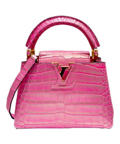LOUIS VUITTON ピンク カプシーヌミニ ショルダーバッグ 【中古・古着