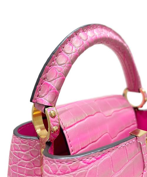 LOUIS VUITTON（ルイ ヴィトン）LOUIS VUITTON (ルイ ヴィトン) Capucines Mini カプシーヌ ミニ ピンク サイズ:mini/ミニの古着・服飾アイテム