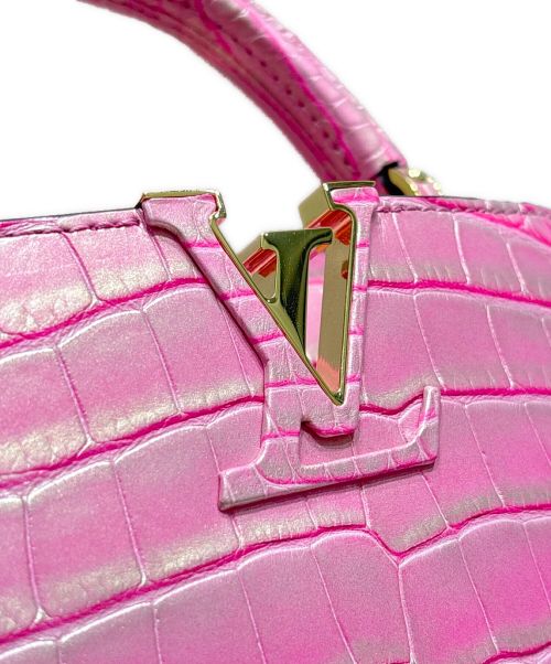 LOUIS VUITTON（ルイ ヴィトン）LOUIS VUITTON (ルイ ヴィトン) Capucines Mini カプシーヌ ミニ ピンク サイズ:mini/ミニの古着・服飾アイテム