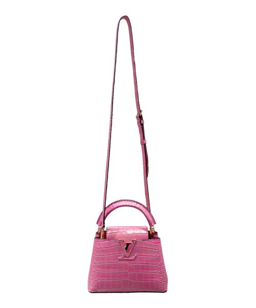 LOUIS VUITTON（ルイ ヴィトン）LOUIS VUITTON (ルイ ヴィトン) Capucines Mini カプシーヌ ミニ ピンク サイズ:mini/ミニの古着・服飾アイテム