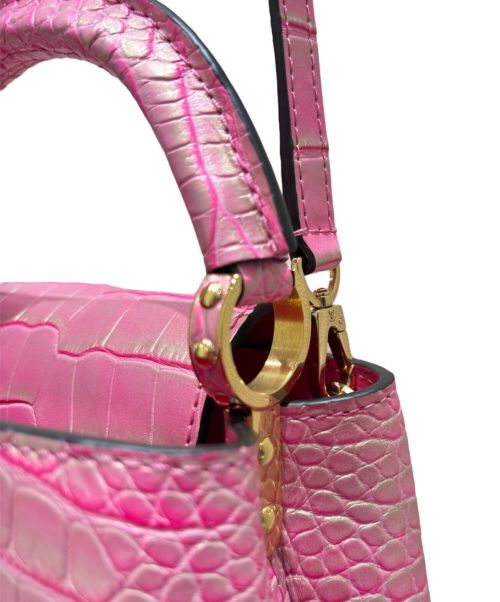 LOUIS VUITTON（ルイ ヴィトン）LOUIS VUITTON (ルイ ヴィトン) Capucines Mini カプシーヌ ミニ ピンク サイズ:mini/ミニの古着・服飾アイテム