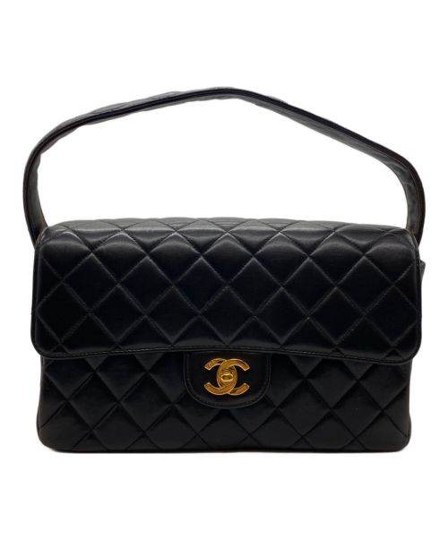 CHANEL（シャネル）CHANEL (シャネル) マトラッセ Wフェイスハンドバッグ ブラック サイズ:25の古着・服飾アイテム