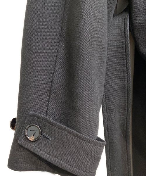 BOTTEGA VENETA（ボッテガベネタ）BOTTEGA VENETA (ボッテガベネタ) コットンキャンバスダブルトレンチコート ブラック サイズ:44の古着・服飾アイテム