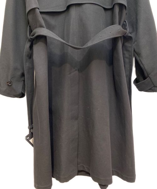 BOTTEGA VENETA（ボッテガベネタ）BOTTEGA VENETA (ボッテガベネタ) コットンキャンバスダブルトレンチコート ブラック サイズ:44の古着・服飾アイテム