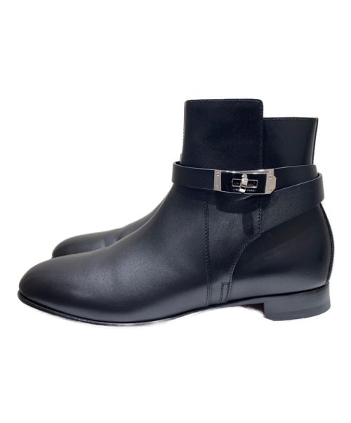 HERMES（エルメス）HERMES (エルメス) ネオ ショート ブーツ ブラック サイズ:38の古着・服飾アイテム