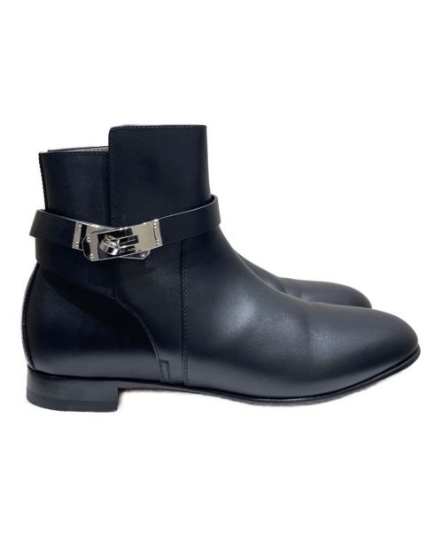 HERMES（エルメス）HERMES (エルメス) ネオ ショート ブーツ ブラック サイズ:38の古着・服飾アイテム