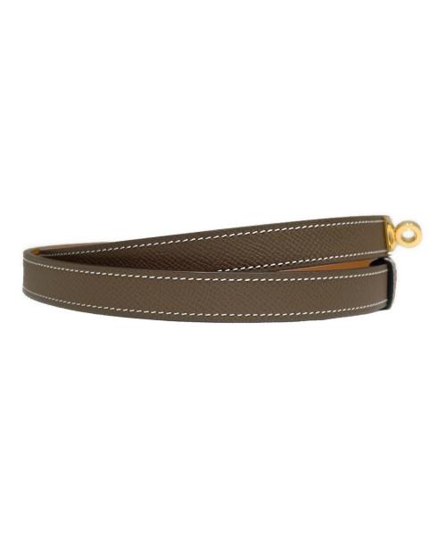 HERMES（エルメス）HERMES (エルメス) ケリー ベルト エトゥープ×ゴールド金具 サイズ:-の古着・服飾アイテム