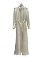 HERMESエルメス）の古着「100% Silk shirt dress」｜アイボリー