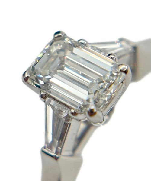 GRAFF（グラフ）GRAFF (グラフ) エメラルドカット ダイヤモンド ソリティアリング サイズ:11号の古着・服飾アイテム