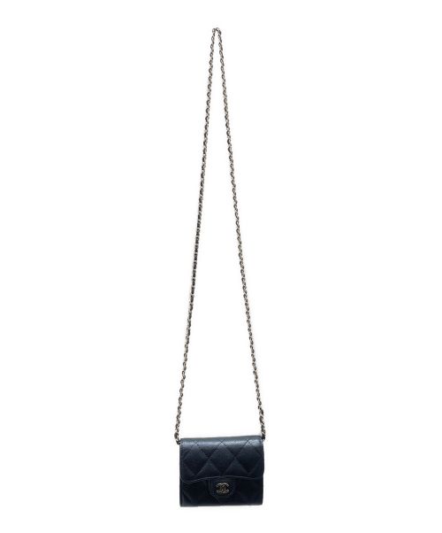 CHANEL（シャネル）CHANEL (シャネル) チェーンショルダーポーチ ブラックの古着・服飾アイテム