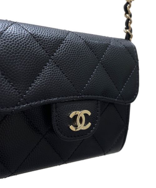 CHANEL（シャネル）CHANEL (シャネル) チェーンショルダーポーチ ブラックの古着・服飾アイテム