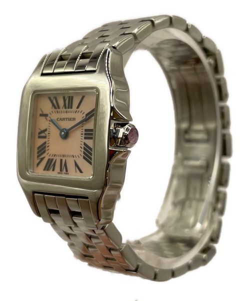 Cartier（カルティエ）Cartier (カルティエ) サントスドゥモワゼルSM ピンクシェル文字盤 サイズ:SMの古着・服飾アイテム