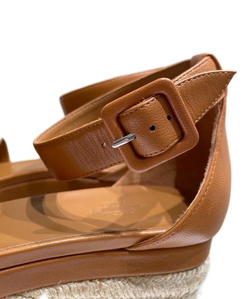 HERMES（エルメス）HERMES (エルメス) エスパドリーユ エルダ ブラウン サイズ:37の古着・服飾アイテム