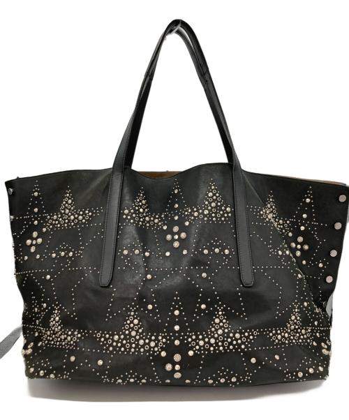JIMMY CHOO（ジミーチュウ）JIMMY CHOO (ジミーチュウ) トートバッグ ブラックの古着・服飾アイテム
