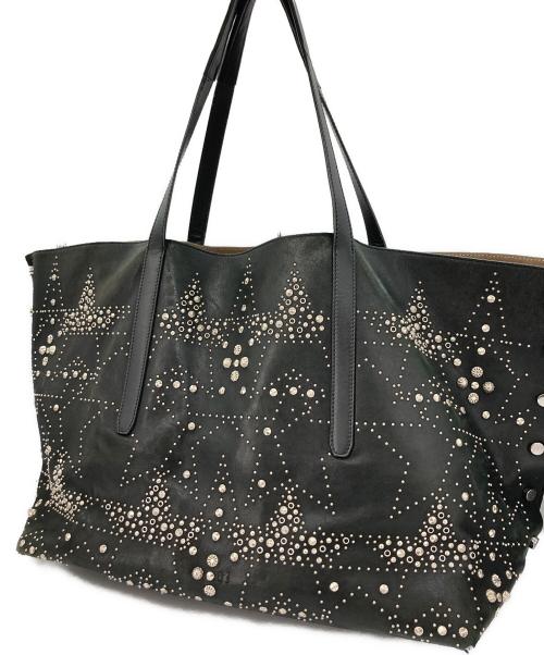 JIMMY CHOO（ジミーチュウ）JIMMY CHOO (ジミーチュウ) トートバッグ ブラックの古着・服飾アイテム