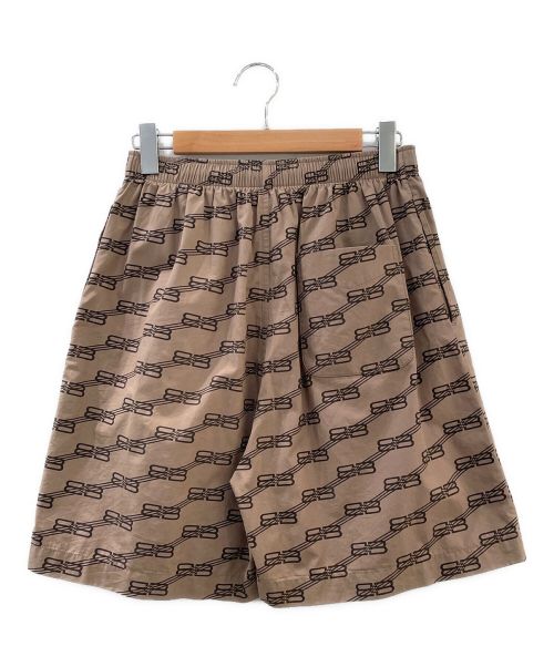 BALENCIAGA（バレンシアガ）BALENCIAGA (バレンシアガ) BB モノグラム パジャマショーツ ブラウン サイズ:44の古着・服飾アイテム