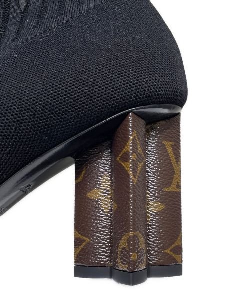LOUIS VUITTON（ルイ ヴィトン）LOUIS VUITTON (ルイ ヴィトン) シルエット・ライン アンクルブーツ ブラック サイズ:37 1/2の古着・服飾アイテム