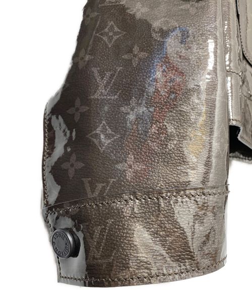LOUIS VUITTON（ルイ ヴィトン）LOUIS VUITTON (ルイ ヴィトン) モノグラムエナメルジャケット ブラウン サイズ:48の古着・服飾アイテム