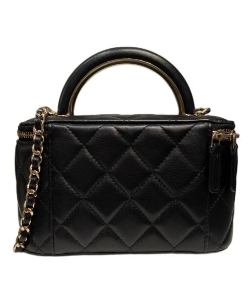 CHANEL（シャネル）CHANEL (シャネル) マトラッセチェーンバニティバッグ ブラック サイズ:17の古着・服飾アイテム
