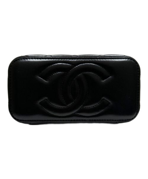 CHANEL（シャネル）CHANEL (シャネル) マトラッセチェーンバニティバッグ ブラック サイズ:17の古着・服飾アイテム