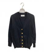 DEUXIEME CLASSEドゥーズィエム クラス）の古着「金ボタン Vネックカーディガン」｜ブラック