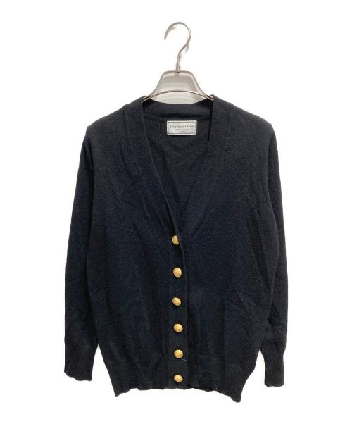 DEUXIEME CLASSE（ドゥーズィエム クラス）DEUXIEME CLASSE (ドゥーズィエム クラス) 金ボタン Vネックカーディガン ブラック サイズ:-の古着・服飾アイテム