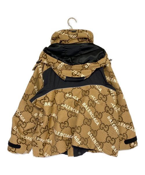 GUCCI（グッチ）GUCCI (グッチ) BALENCIAGA (バレンシアガ) The Hacker Project Hacker Jumbo GG Jacket ベージュ サイズ:34の古着・服飾アイテム