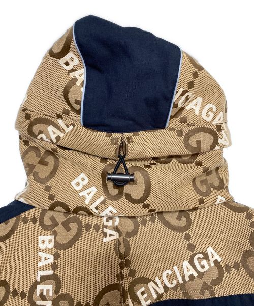 GUCCI（グッチ）GUCCI (グッチ) BALENCIAGA (バレンシアガ) The Hacker Project Hacker Jumbo GG Jacket ベージュ サイズ:34の古着・服飾アイテム